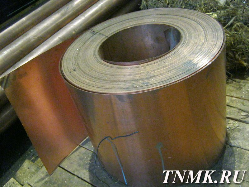 Лента медная 0.1х300 М1Т ГОСТ 1173-2006 купить в Москве