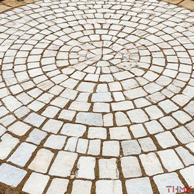 Плитка тротуарная Антик стоунмикс белый 0,94 м²